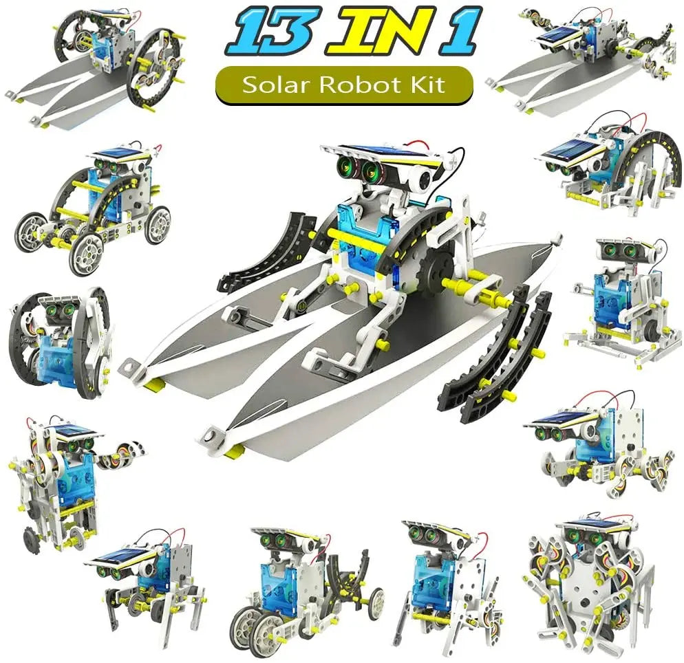 13-in-1 Solar Roboter Bausatz | MINT Lernspielzeug | Kreatives DIY-Projekt für Kinder