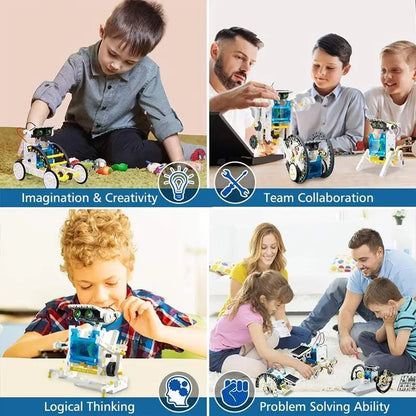13-in-1 Solar Roboter Bausatz | MINT Lernspielzeug | Kreatives DIY-Projekt für Kinder